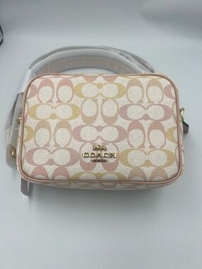 New Coach Mini Carey Crossbody Bag In Signature Canvas